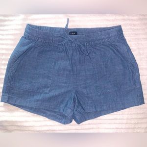 J. CREW Chambray drawstring short